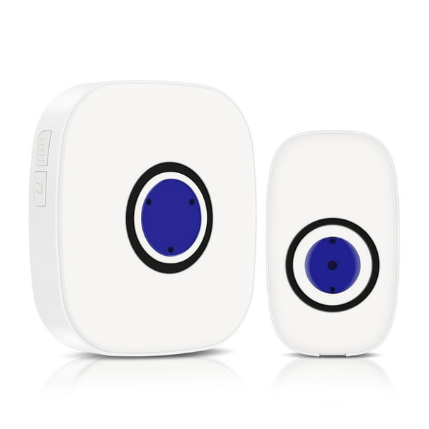 Plug-in LED Wireless Doorbell Chime Home Remote Control with 2 Digital Receivers
